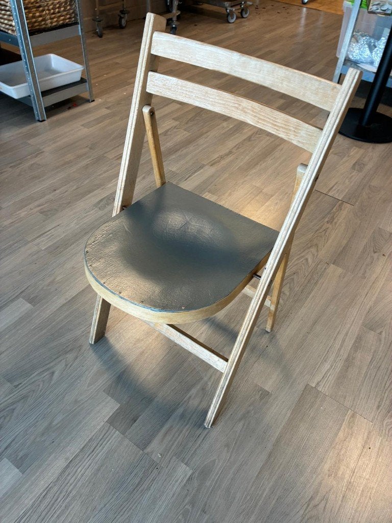 Set van 6 Vintage Houten Klapstoelen, Enlèvement