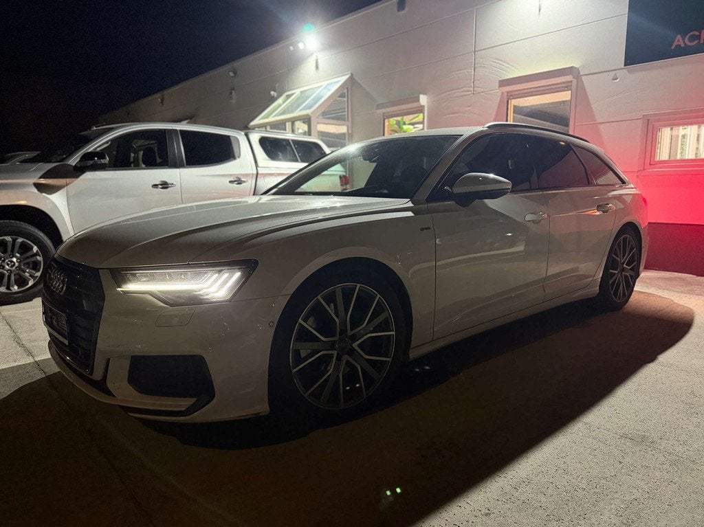 Audi A6 Avant 50 TDi Quattro 3x S-LINE 286CV Tiptronic DISTR, Auto's, Automaat, Gebruikt, Wit, Leder