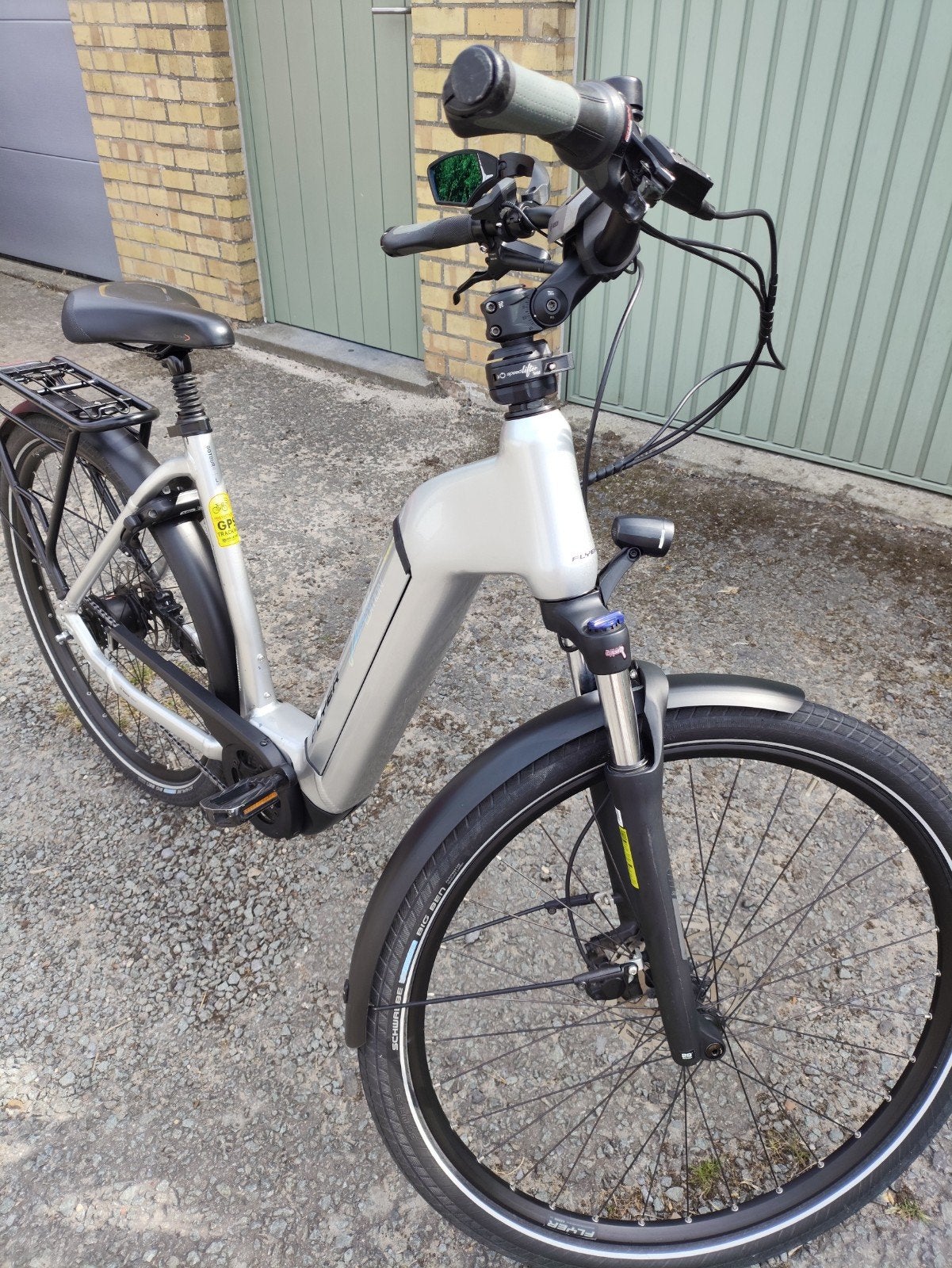 Elektrische fiets Flyer., Ophalen