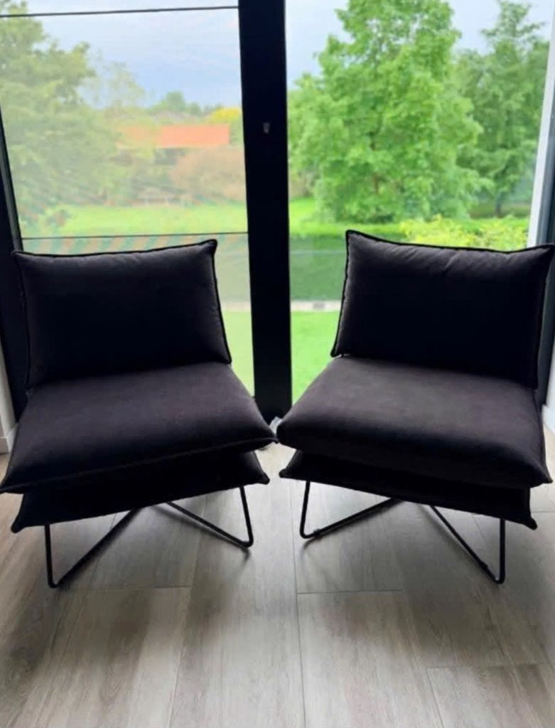 Moderne fauteuil te koop, Ophalen, Zo goed als nieuw, Stof