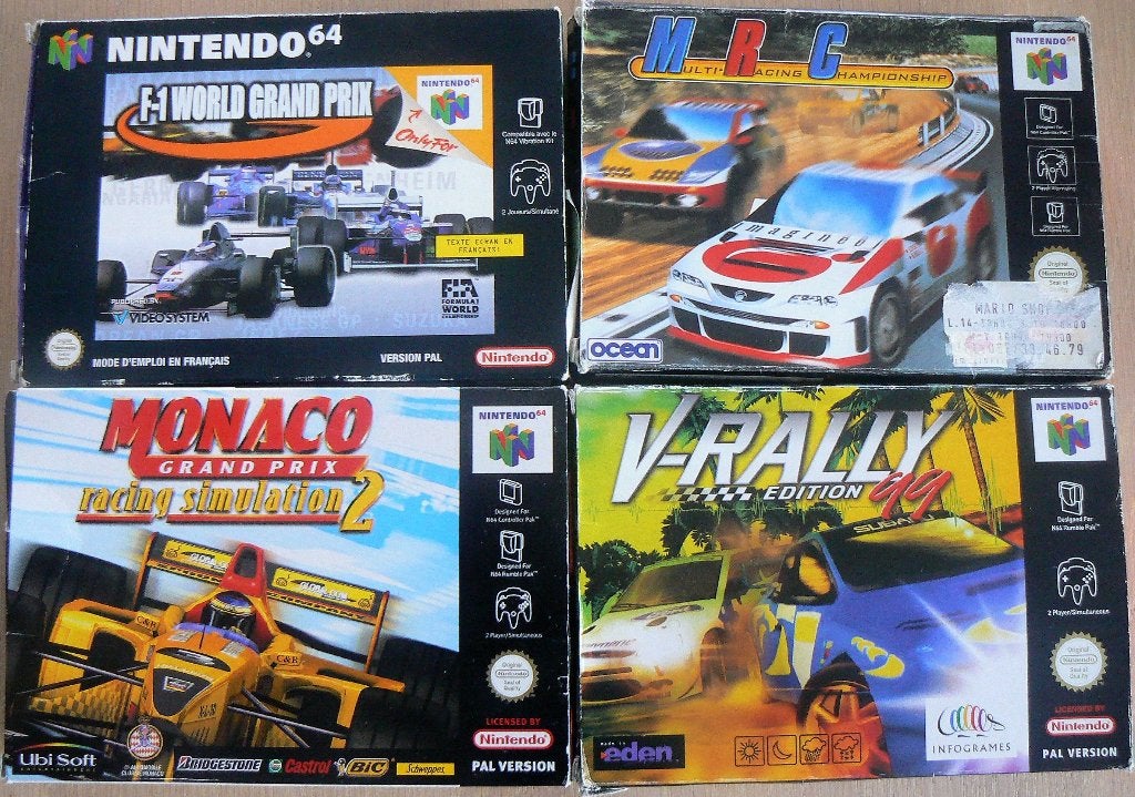 4 Nintendo 64-games, Games en Spelcomputers, Games | Nintendo 64, Racen en Vliegen, 2 spelers, Ophalen of Verzenden, Zo goed als nieuw