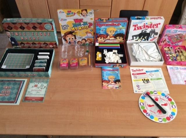 Te koop gezelschapsspelen voor kinderen totaal 6 stuks, Ophalen of Verzenden, Zo goed als nieuw, Verschillende merken