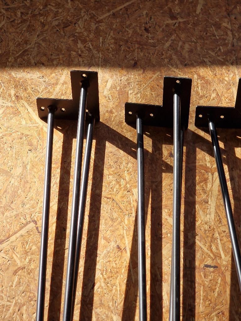 4 tafelpoten zwart hairpin 80cm, Huis en Inrichting, Ophalen, Tafelpoot, Minder dan 50 cm, 50 tot 100 cm