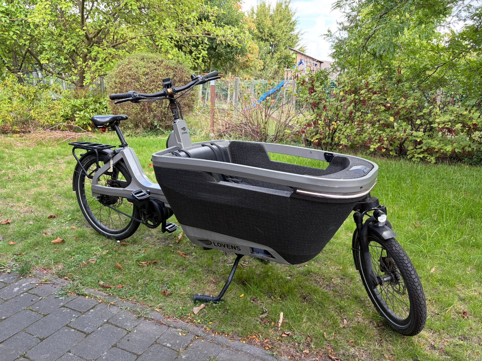 Elektrische bakfiets lovens explorer, Fietsen en Brommers, Gebruikt, 3 kinderen, Elektrisch, Schijfrem