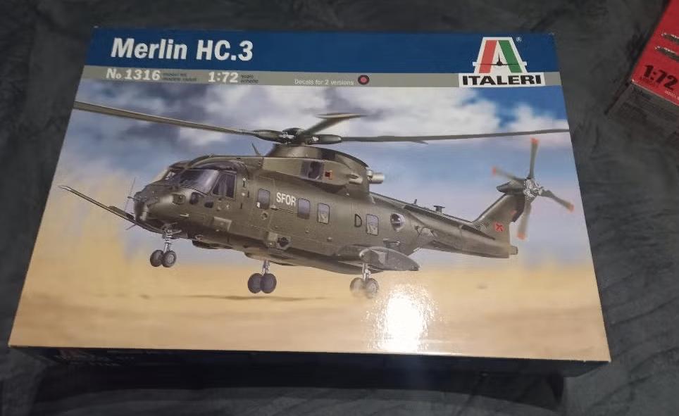 Italeri 1316 Merlin HC.3, Hobby en Vrije tijd, 1:72 tot 1:144, Italeri, Helikopter, Nieuw