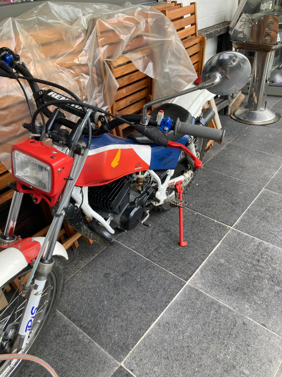 Honda TLM 50cc, Fietsen en Brommers, Brommers | Honda, Ophalen, Zo goed als nieuw