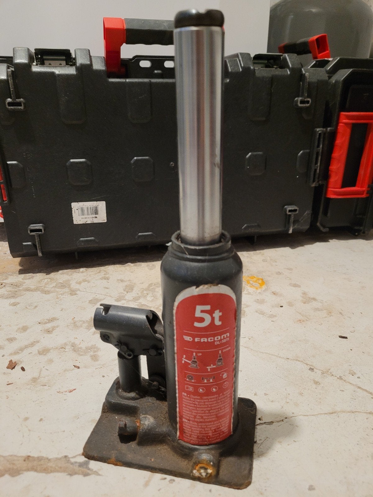 Facom DL.5BTI = cric bouteille hydraulique 5 tonnes, Autos : Divers, Prises, Hydraulique