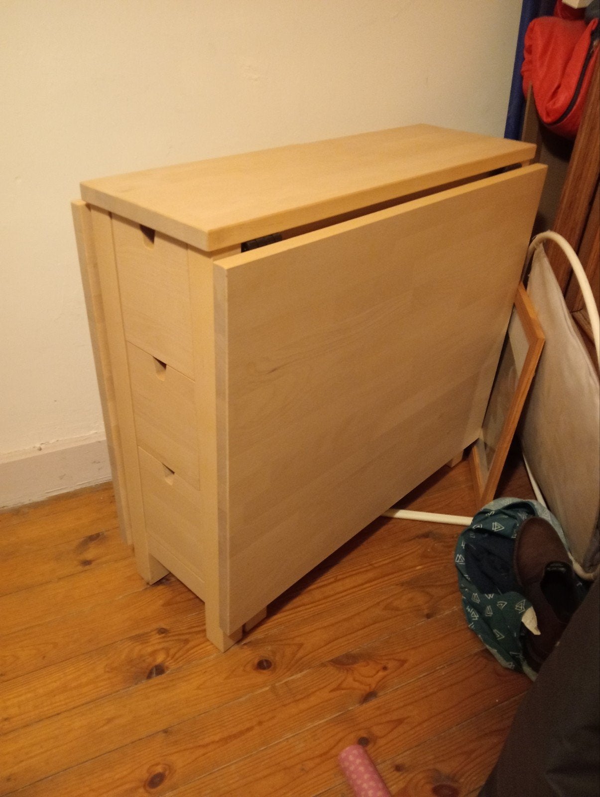 Table pliante IKEA NORDEN en bouleau, Maison & Meubles, Enlèvement, Comme neuf