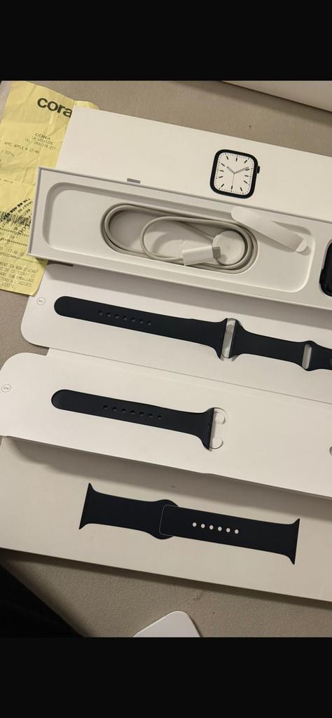 Appla watch s7 45 mm, Handtassen en Accessoires, Smartwatches, Ophalen, Conditie, Zo goed als nieuw