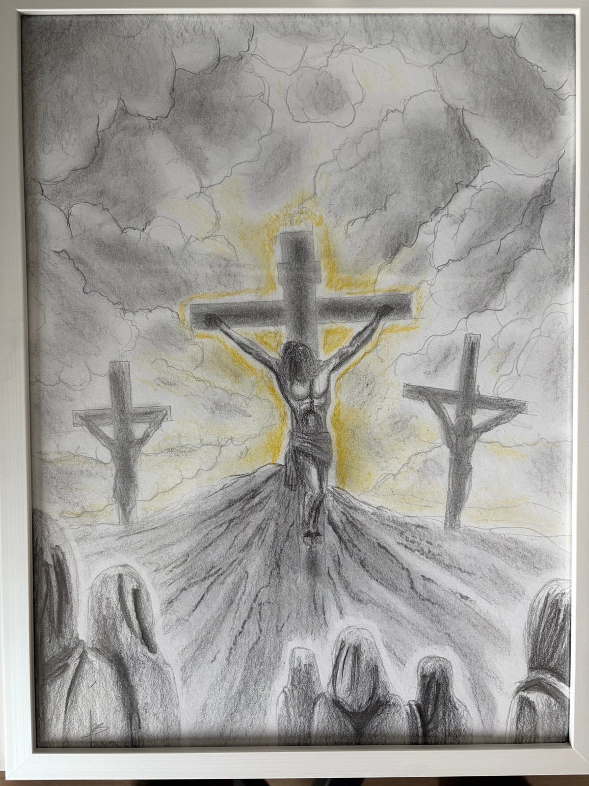 Illustration A3, Antiquités & Art, Enlèvement ou Envoi, Dessin, Dessin au crayon, Encadré