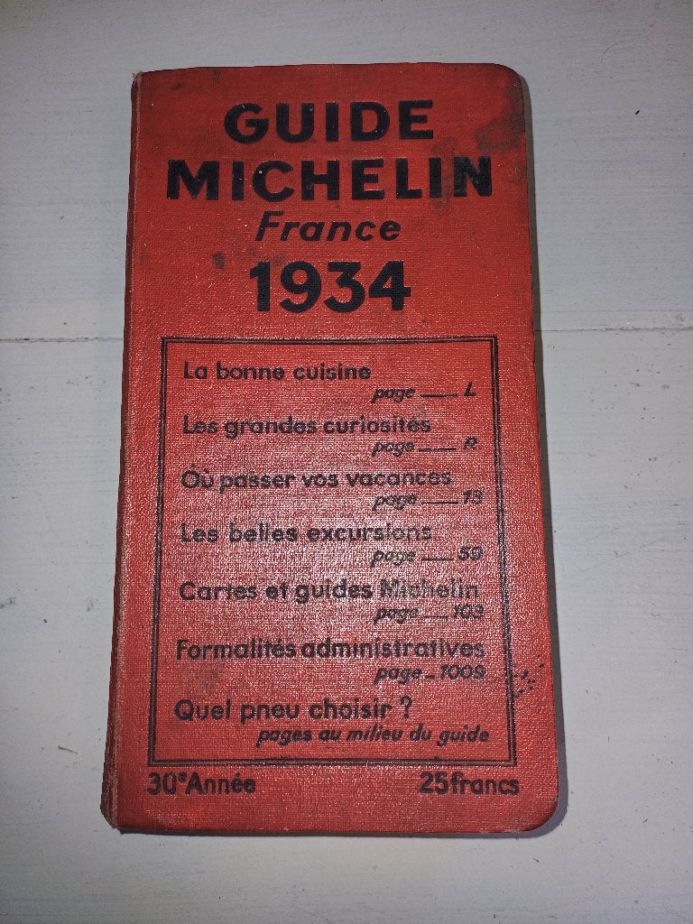 MICHELIN-GIDS 1934 DE FRANKRIJK, Ophalen of Verzenden, Gebruikt, Overige typen