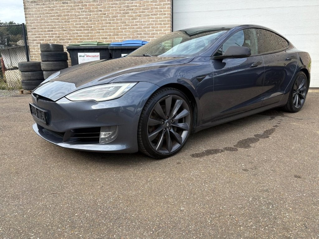 Tesla model S Long range Garantie BTW Auto, Model S, Zwart, Te koop, Elektrisch