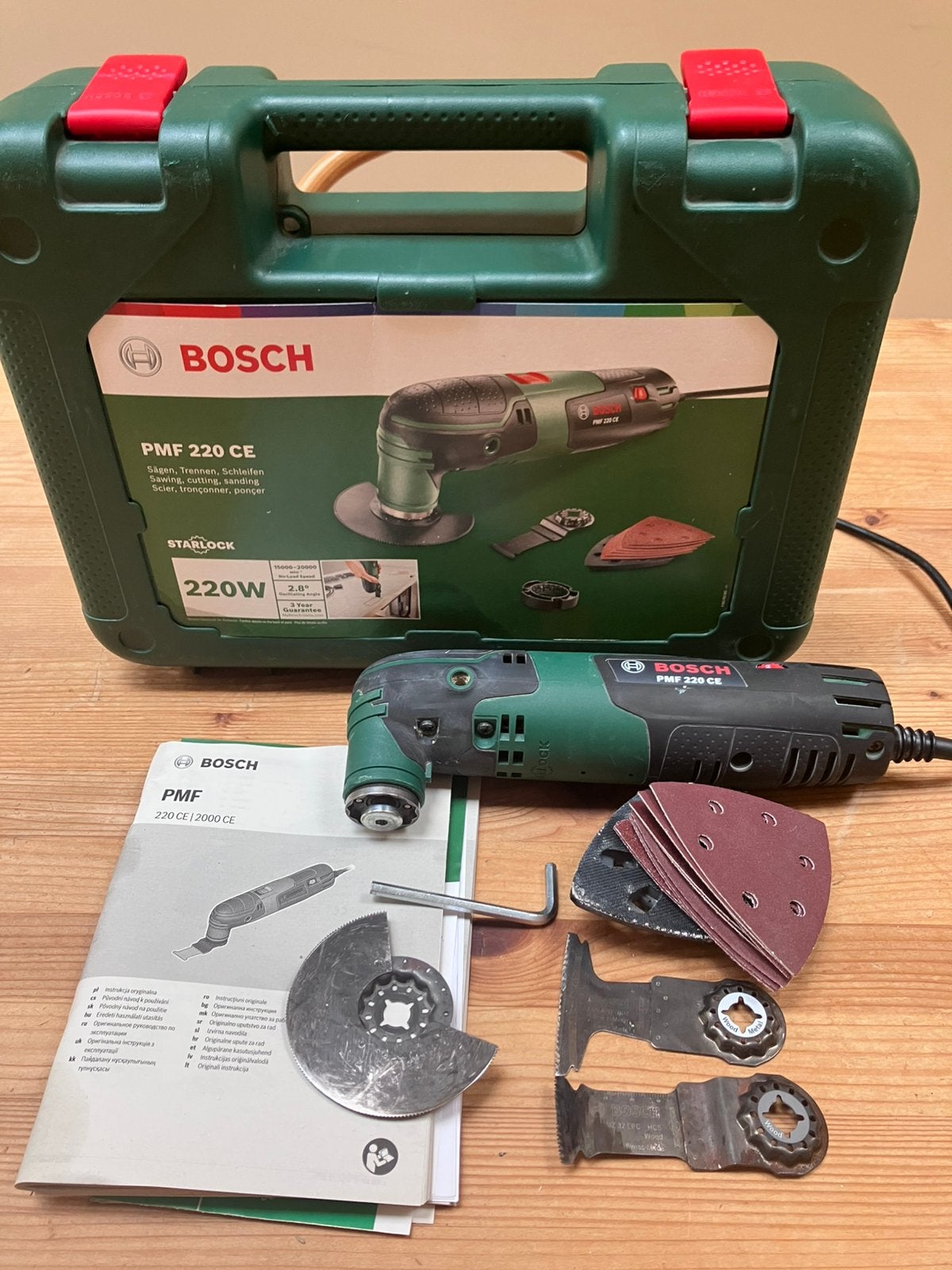Bosch PMF 220, oscilerende multitool, Doe-het-zelf en Bouw, Ophalen, Gebruikt, Minder dan 600 watt, Overige typen