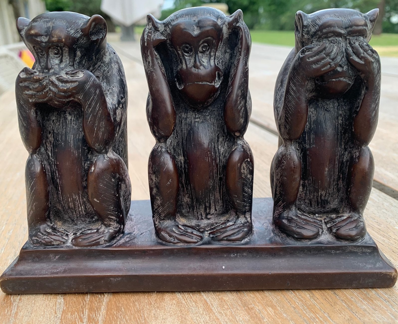 Massief houten beeldje, Antiek en Kunst, Ophalen, Hout