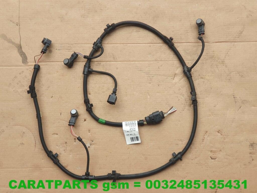 7p6971104 kabelboom touareg achterbumper + 4 pdc sensoren, Gebruikt, Volkswagen, Volkswagen AG, Vw@volkswagen.de