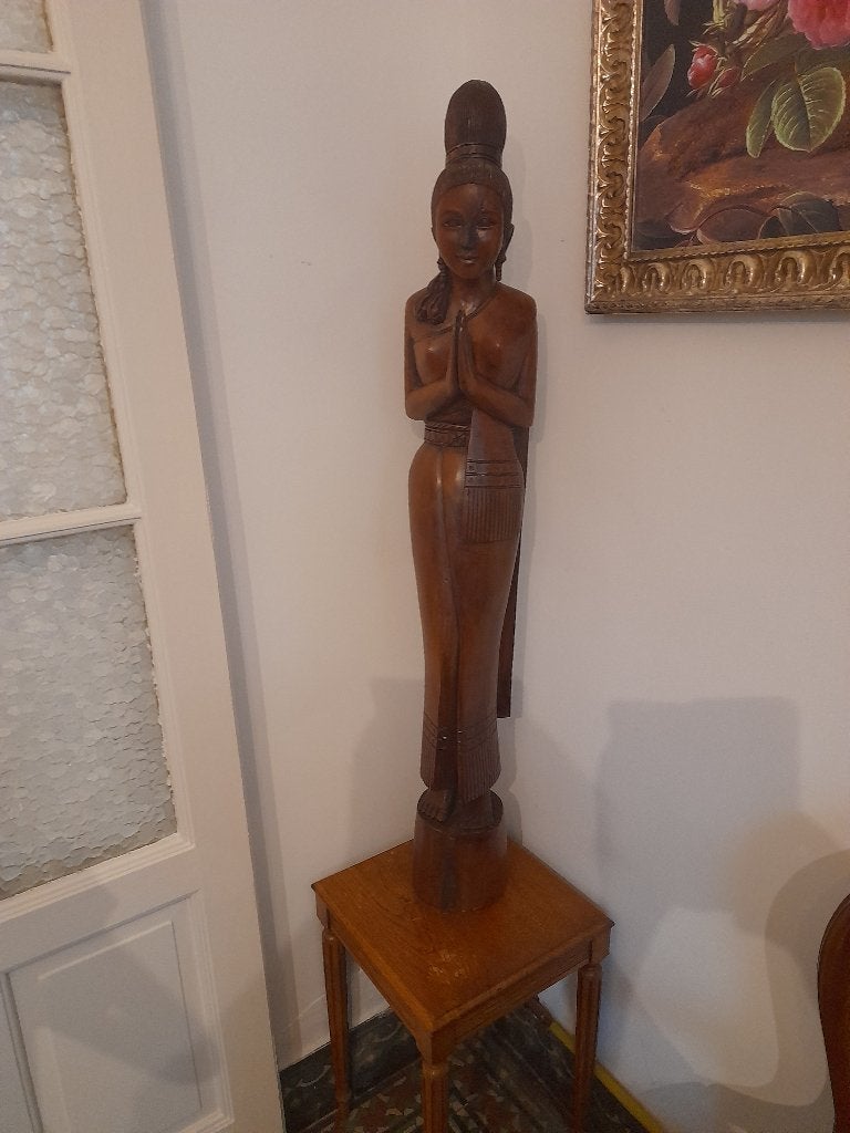 BEELD, Bois, Enlèvement, Femme, Statue