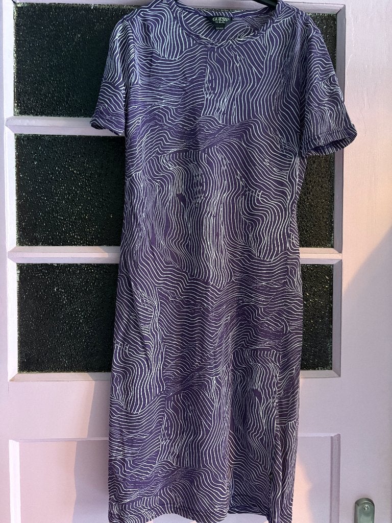 GUESS Mini Jurk, Guess, Paars, Ophalen of Verzenden, Zo goed als nieuw