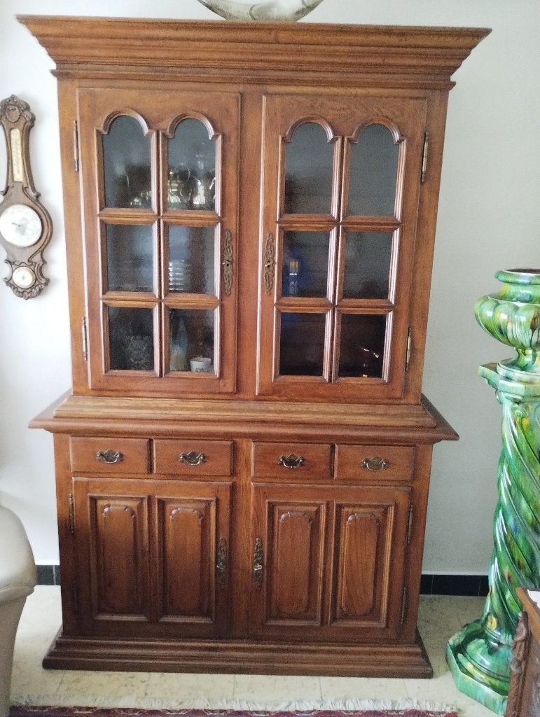 ANTIEKE VITRINEKAST, Maison & Meubles, Enlèvement ou Envoi, Verre