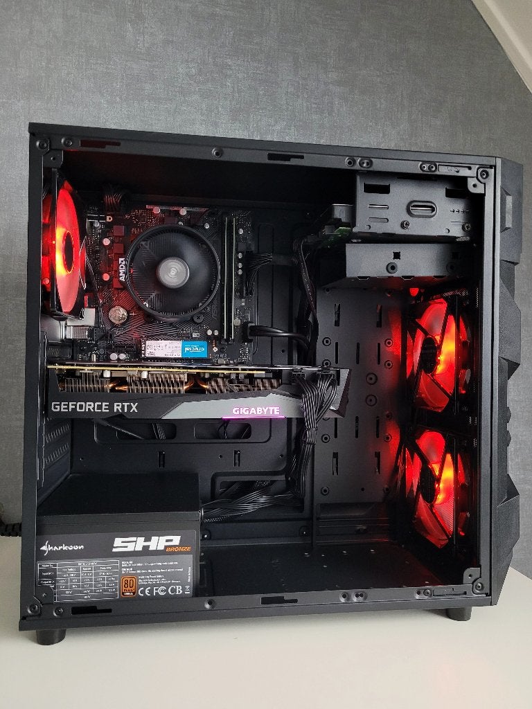 ️ 🟦  Game PC, Ryzen 5 5600G - RTX 3070 - 16 GB -SSD ️🟦, Computers en Software, Desktop Pc's, Ophalen, Custom Gaming Pc, AMD Ryzen 5