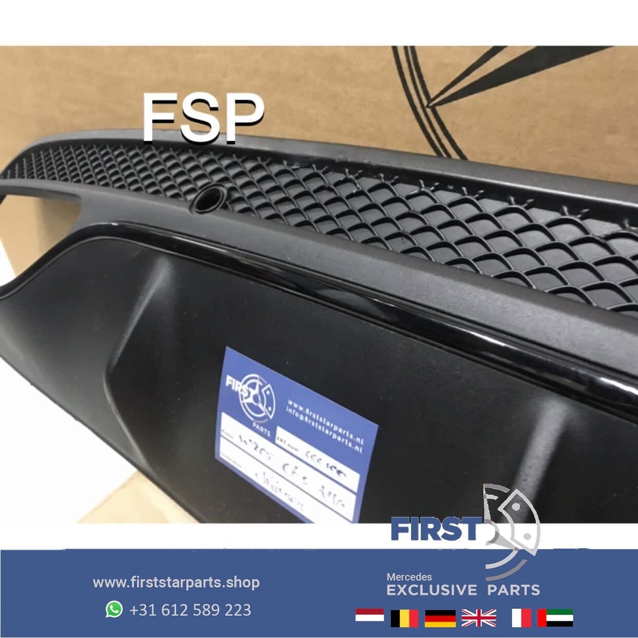W205 63 AMG DIFFUSER ORIGINEEL Mercedes C Klasse C63 SEDAN /, Utilisé, -, -, Enlèvement ou Envoi