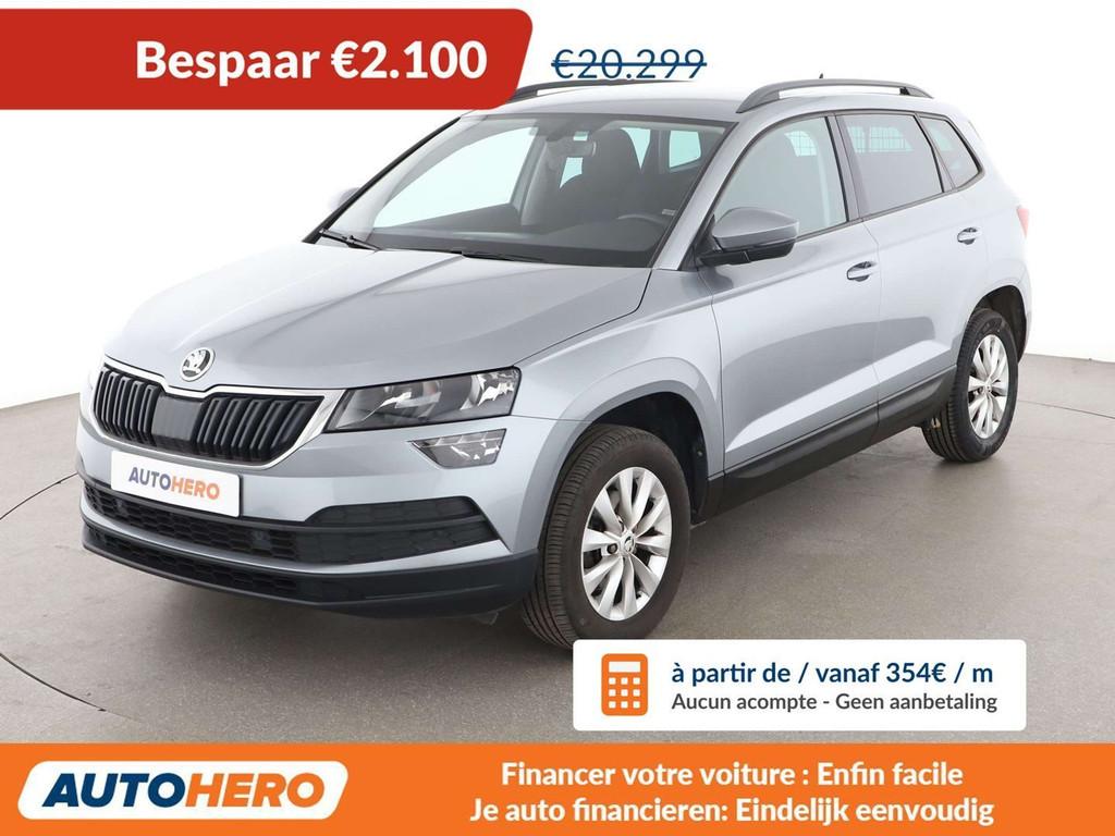 Skoda Karoq 1.5 TSI ACT Ambition (bj 2020, automaat), Auto's, Stof, Karoq, 5 zetels, https://public.car-pass.be/vhr/e1e71de2-8d62-4dab-ac64-d624d262aeba