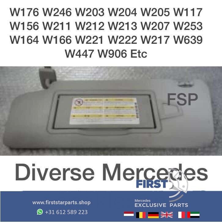 Zonneklep Mercedes W176 W246 W204 W205 W212 W207 W117 W156 >, Auto-onderdelen, Gebruikt, -, Ophalen of Verzenden, -