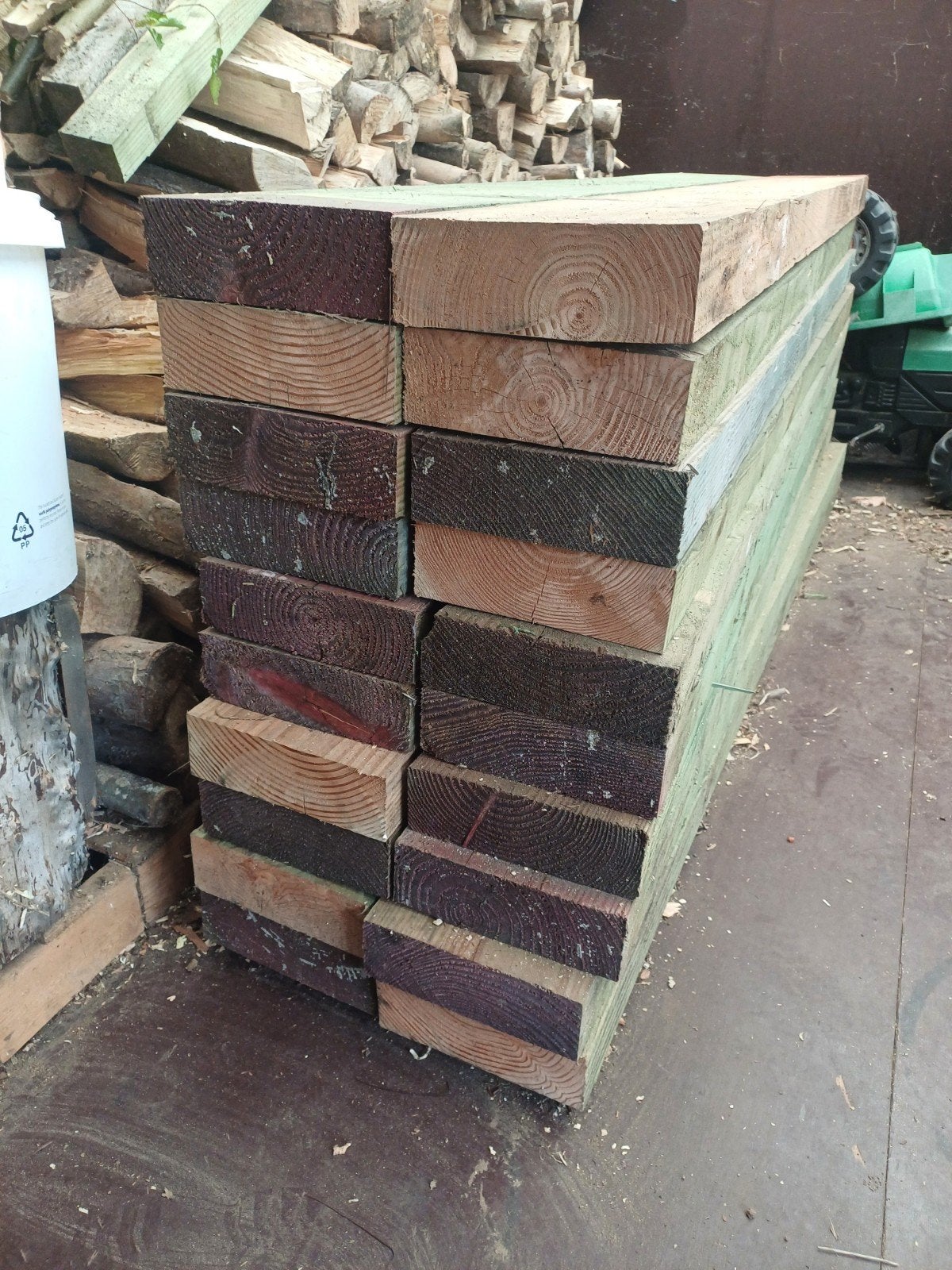 20 houten balken, Bricolage & Construction, Bois & Planches, Enlèvement