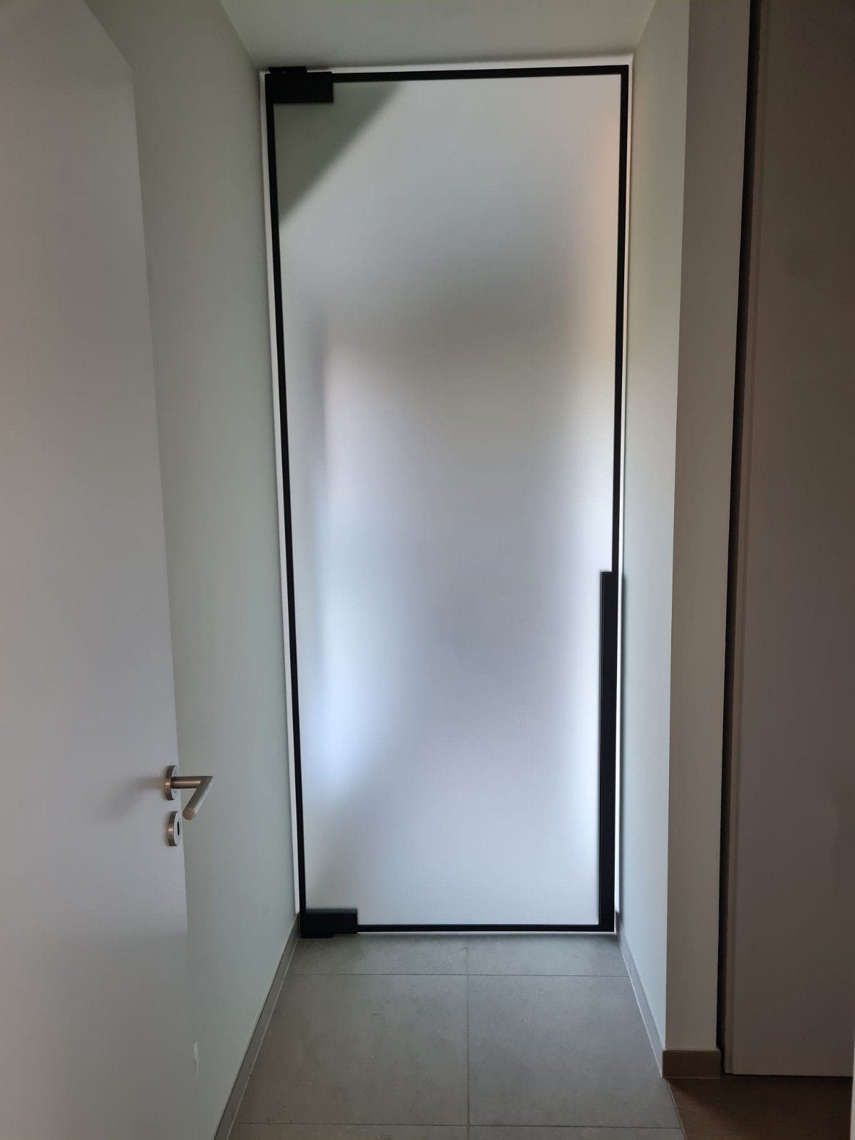 pivoterende alu deur in nieuwstaat!, Doe-het-zelf en Bouw, 215 cm of meer, Binnendeur, Nieuw, Glas