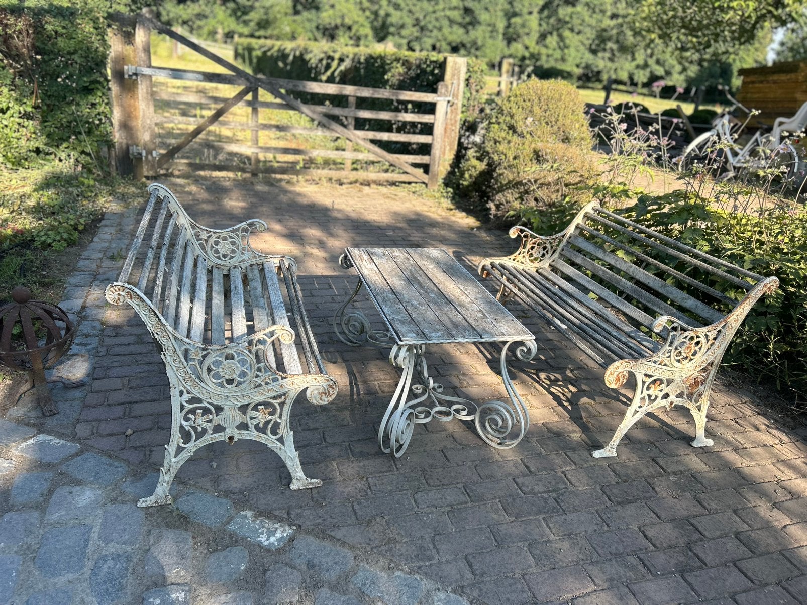 Authentiek tuinsetje, Tuin en Terras, Ophalen, Zo goed als nieuw