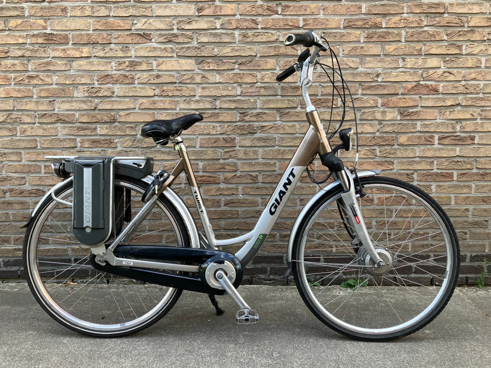 Giant elektrische damesfiets met 2 batterijen, Fietsen en Brommers, Ophalen