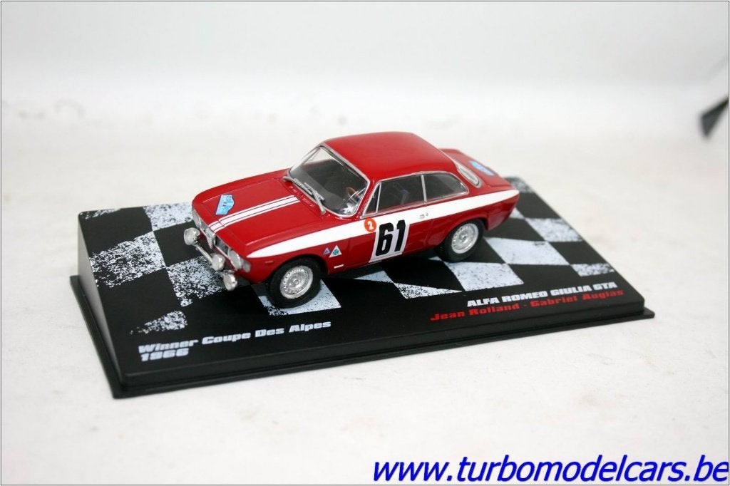 Alfa Romeo Giulia GTA Rally 1/43 Altaya, Ophalen of Verzenden, Nieuw, Auto, Overige merken