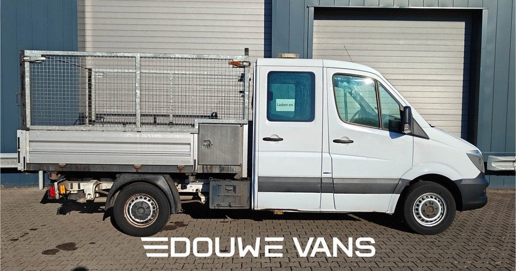 Mercedes-Benz Sprinter 310 Kipper DC 7 Pers. Trekhaak Airco, Auto's, Bestelwagens en Lichte vracht, Automaat, Achterwielaandrijving