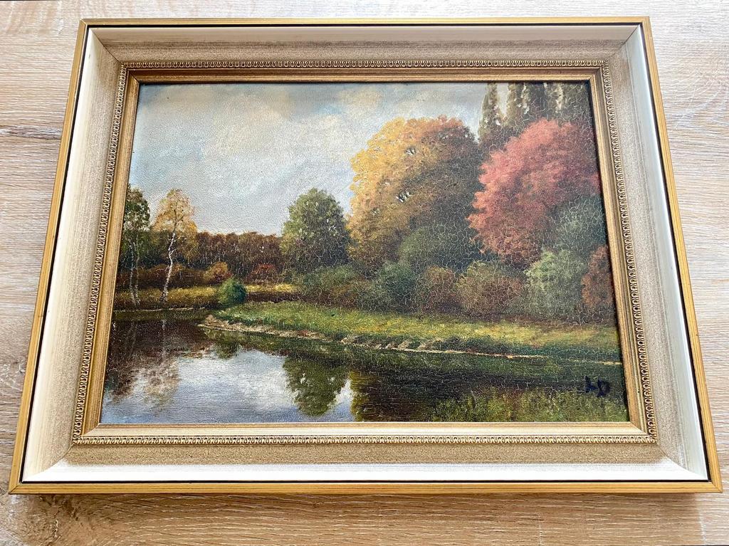 Peinture à l'huile de paysage (artiste inconnu), Enlèvement