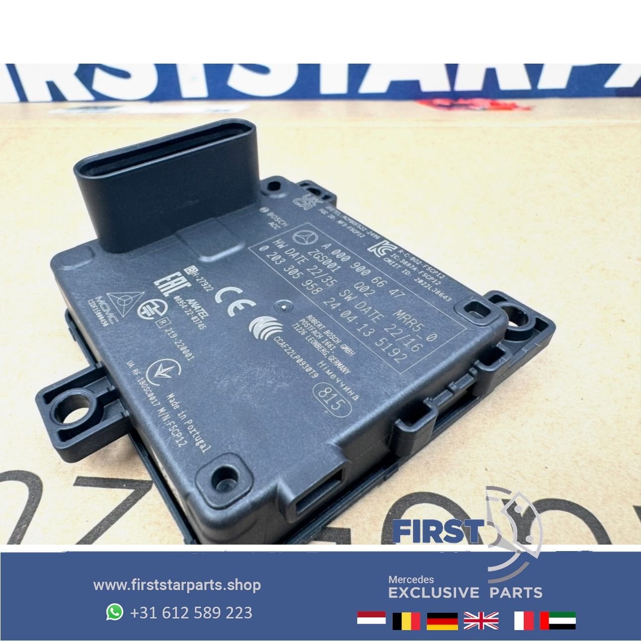 A0009006647 RADARSENSOR Mercedes W206 W290 W214 W254 W167 W2, Utilisé, -, -, Enlèvement ou Envoi