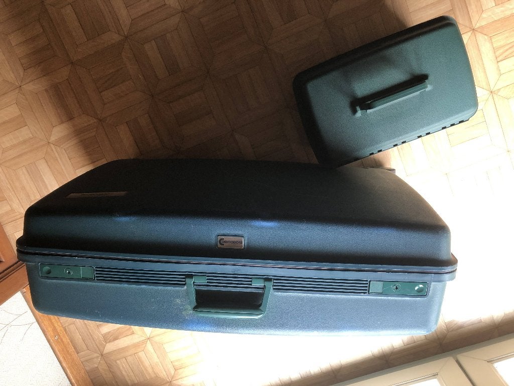 VINTAGE reiskoffer + beauty case (merk Commodore), Ophalen, Gebruikt, Met spiegeltje(s), Hardcase