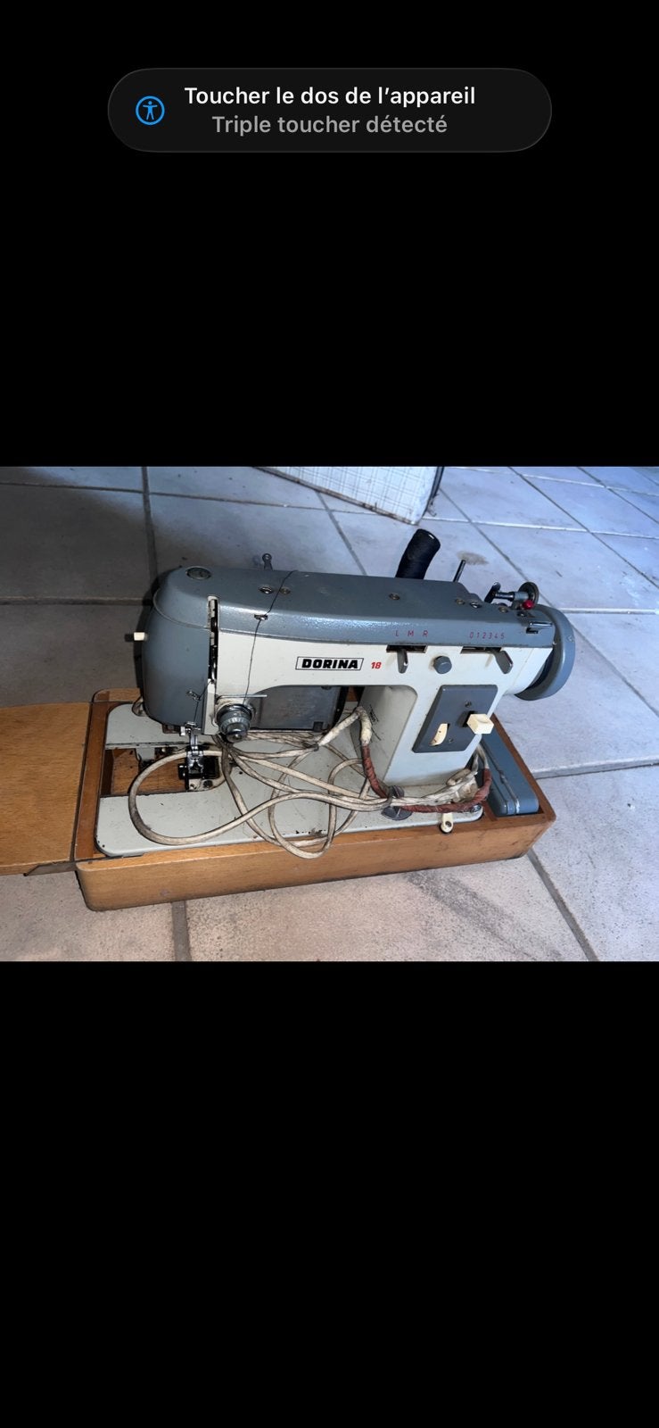Machine à coudre Dorina 18, Enlèvement