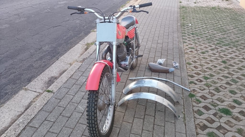 bultaco sherpa 250 trial, Enlèvement