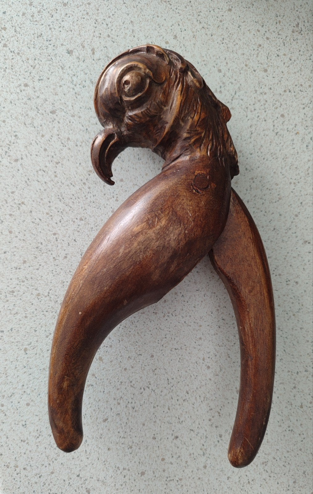 Houten notenkraker, volkskunst, Hout, Vogel