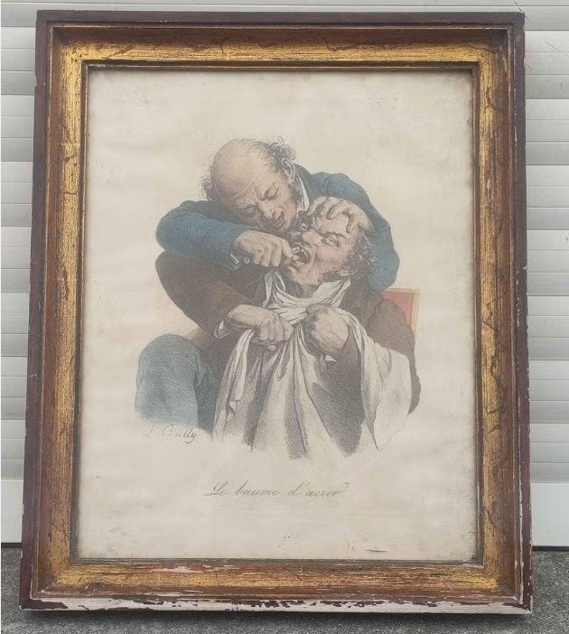 lithographie le baume d acier signe L boilly, Enlèvement ou Envoi, Lithographie