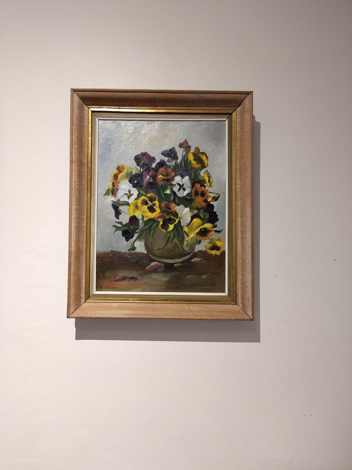 🎨 Tableau Huile sur Toile – V.D. Kerckhove M (2001), Peinture à l'huile, Signé, Enlèvement, Nature morte
