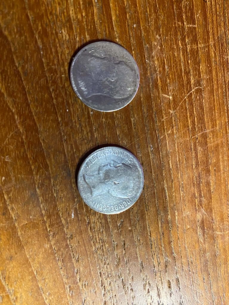 Pièces 50 centimes - Belgique - 1901 et 1910 - Argent, Enlèvement ou Envoi, Argent, Argent