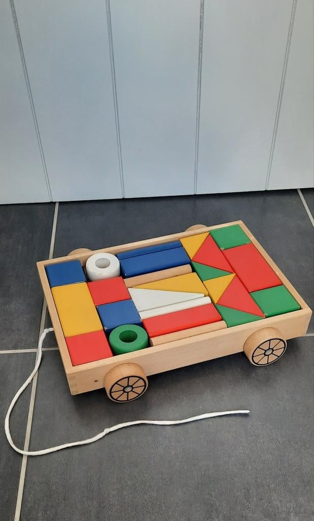 Ikea houten blokkenkar, Ophalen, Gebruikt