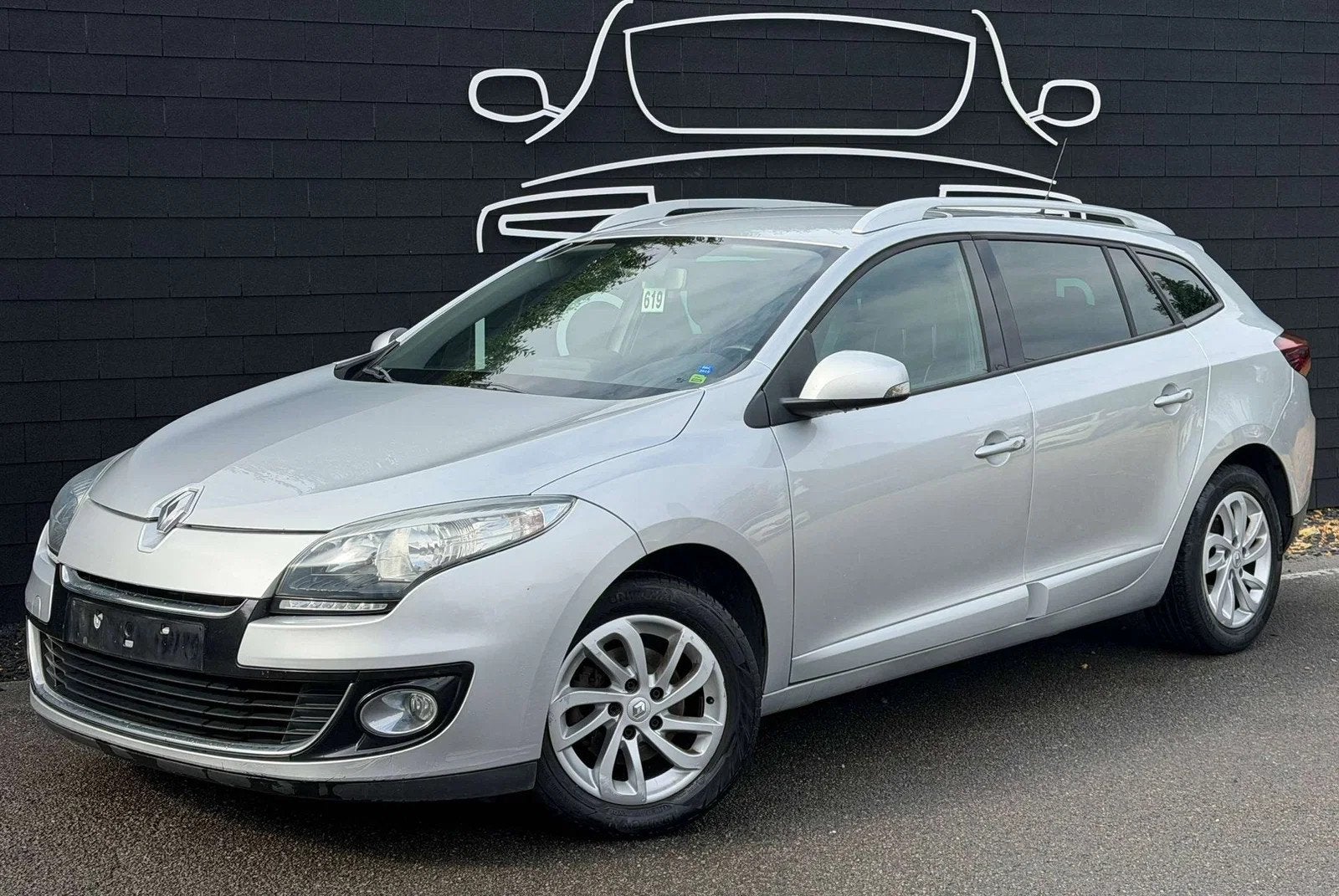 Renault Mégane SW 1.5 dCi+AIRCO+NAVI+JANTES+EURO 5, Auto's, Renault, Euro 5, Stof, Gebruikt, Zwart