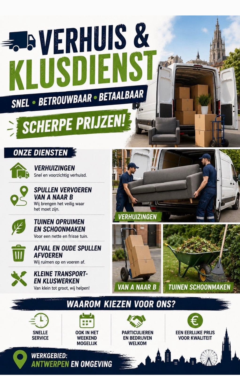 Verhuizen, containerpark,, Tuin en Terras, Ophalen of Verzenden, Zo goed als nieuw
