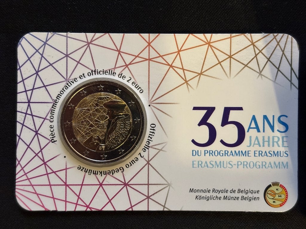 Coin Card Pièce de 2€ Belgique 2022 - 35 ans Erasmus, Timbres & Monnaies, Enlèvement ou Envoi, Belgique, 2 euros