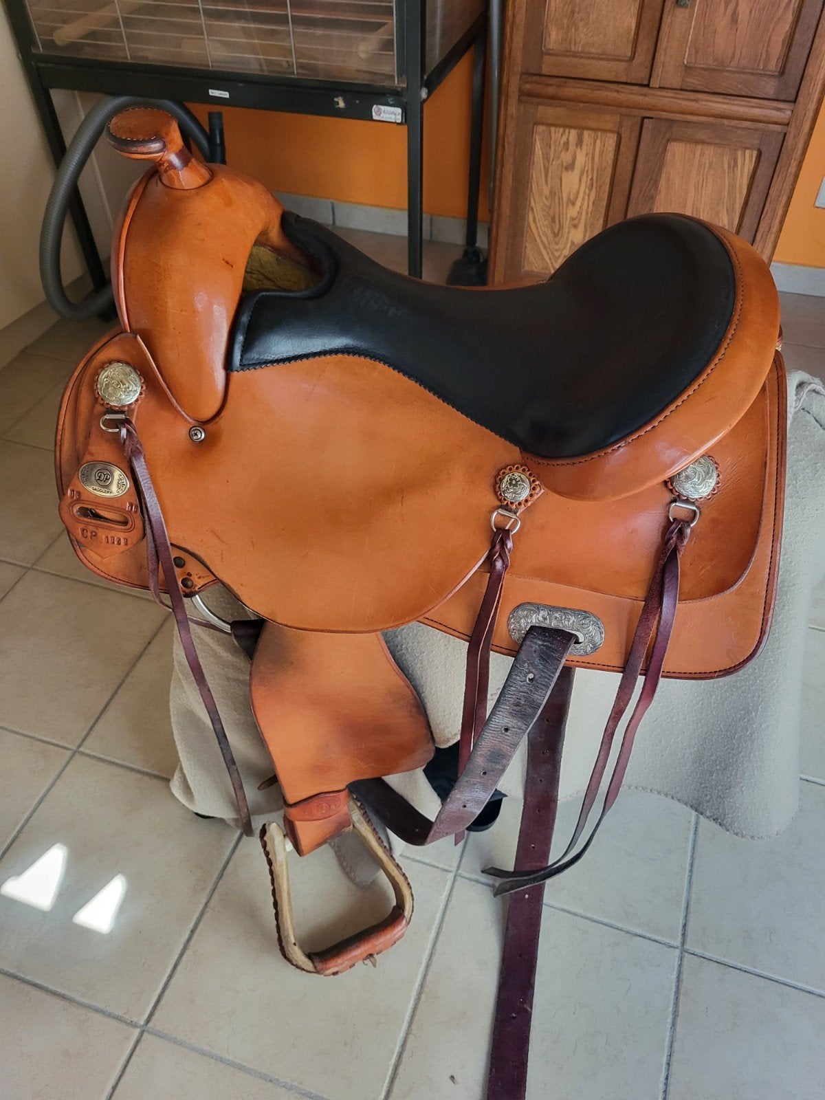 deuber westernzadel, Ophalen, Zo goed als nieuw, Inclusief stijgbeugels, S (16 of 16.5 inch)