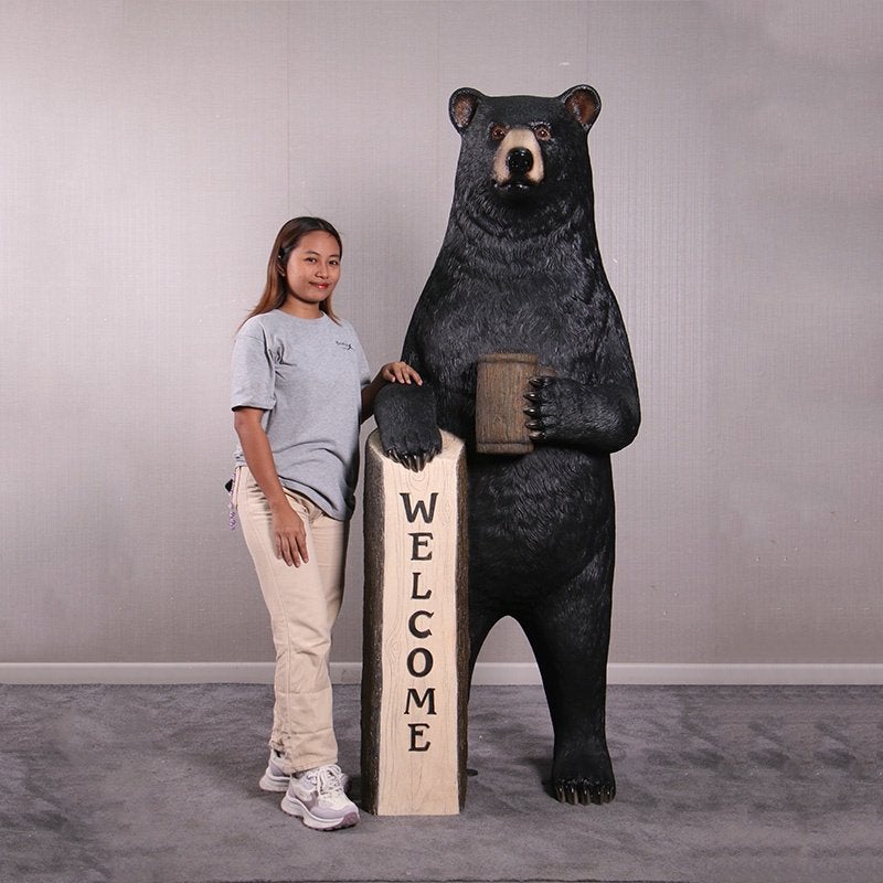 Bear Grizzly Welcome beer — 183 cm, Ophalen, Nieuw