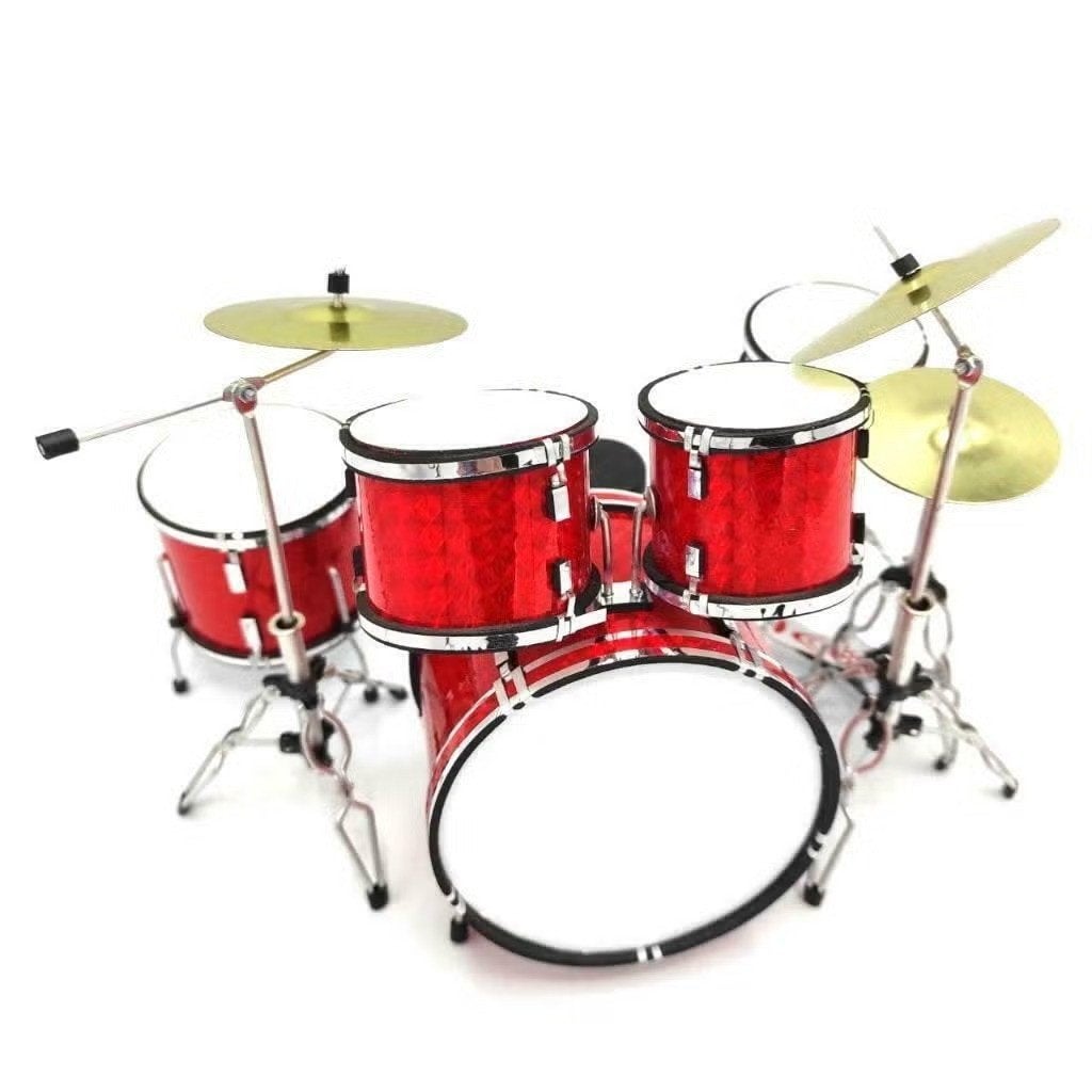 Miniatuur decoratief rood drumstel, Ophalen of Verzenden, Nieuw