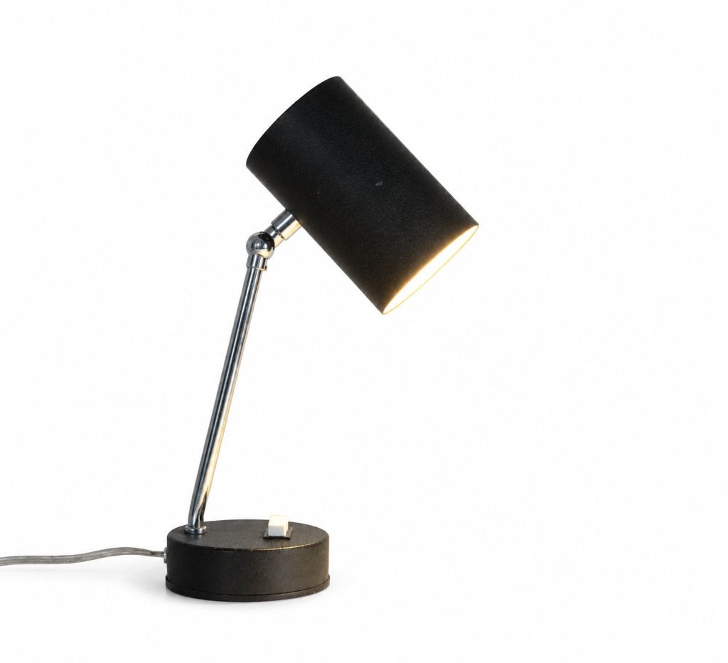 Vintage Minimalist Table Lamp - Design bureaulamp, Ophalen of Verzenden, Lamp, Metaal