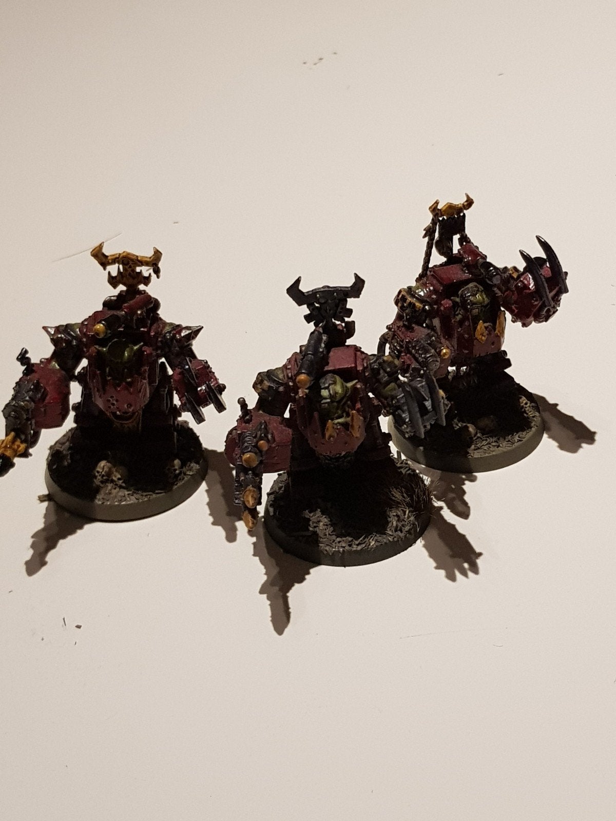 WH40K ORKS: 3 Meganobz, painted, Figuurtje(s), Ophalen of Verzenden, Geverfd, Warhammer 40000